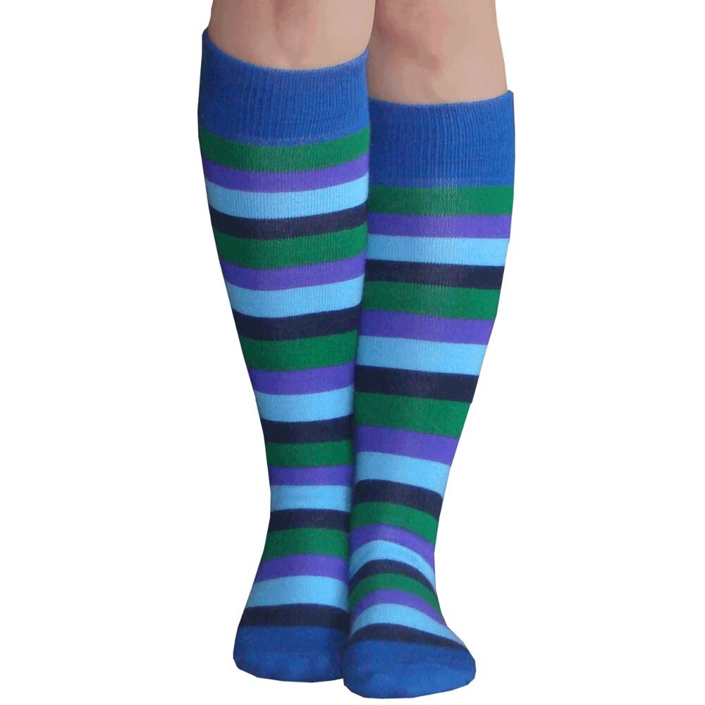 Blue Rainbow Socks